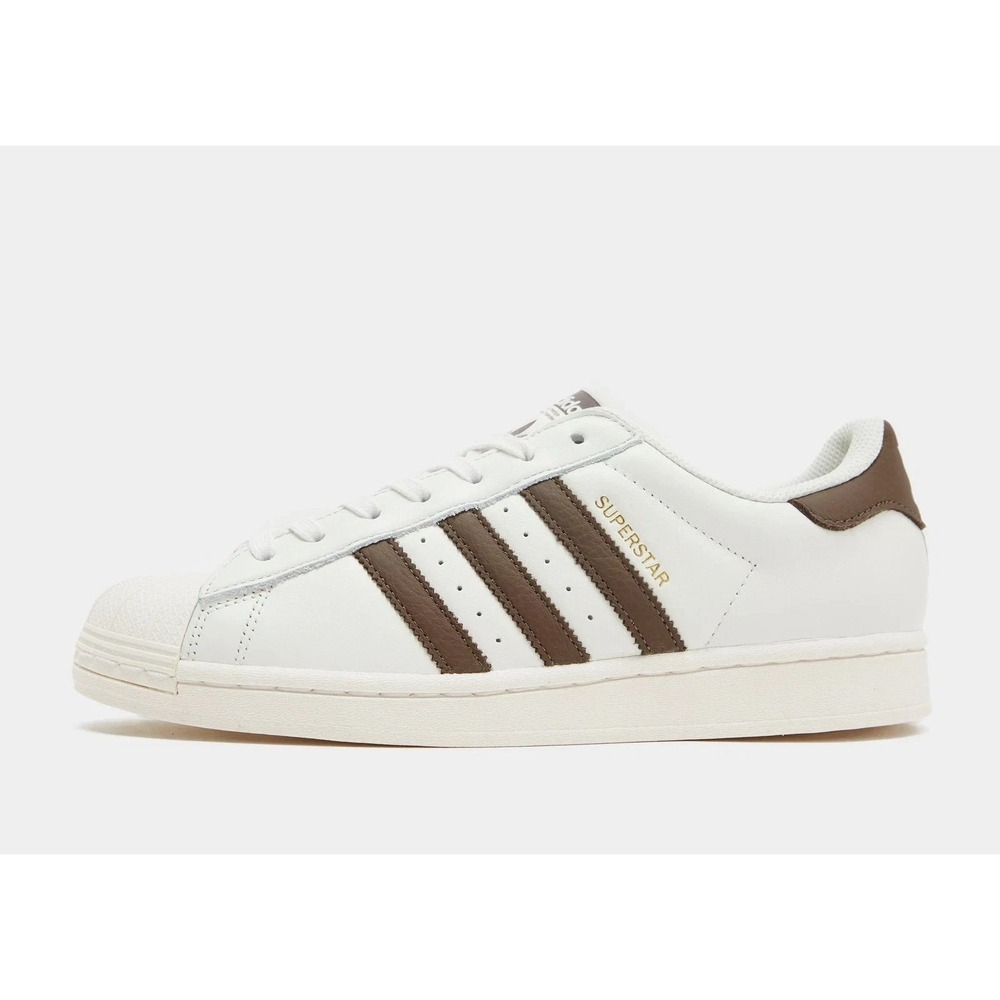 Adidas SuperstarMen's US 7.5  Sneakers White Brown Leather‎ Casual Shoes IE7860